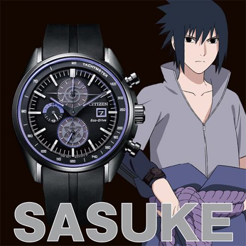 うちはサスケ エコ・ドライブ電波時計 CITIZEN ナルト 疾風伝 NARUTO-ナルト‐疾風伝」×CITIZENコレクション コラボモデル予約
