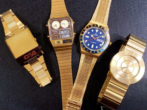 Agate ゴールド腕時計 特選】GWにはゴールドの時計を着けよう！【ゴールドウォッチ