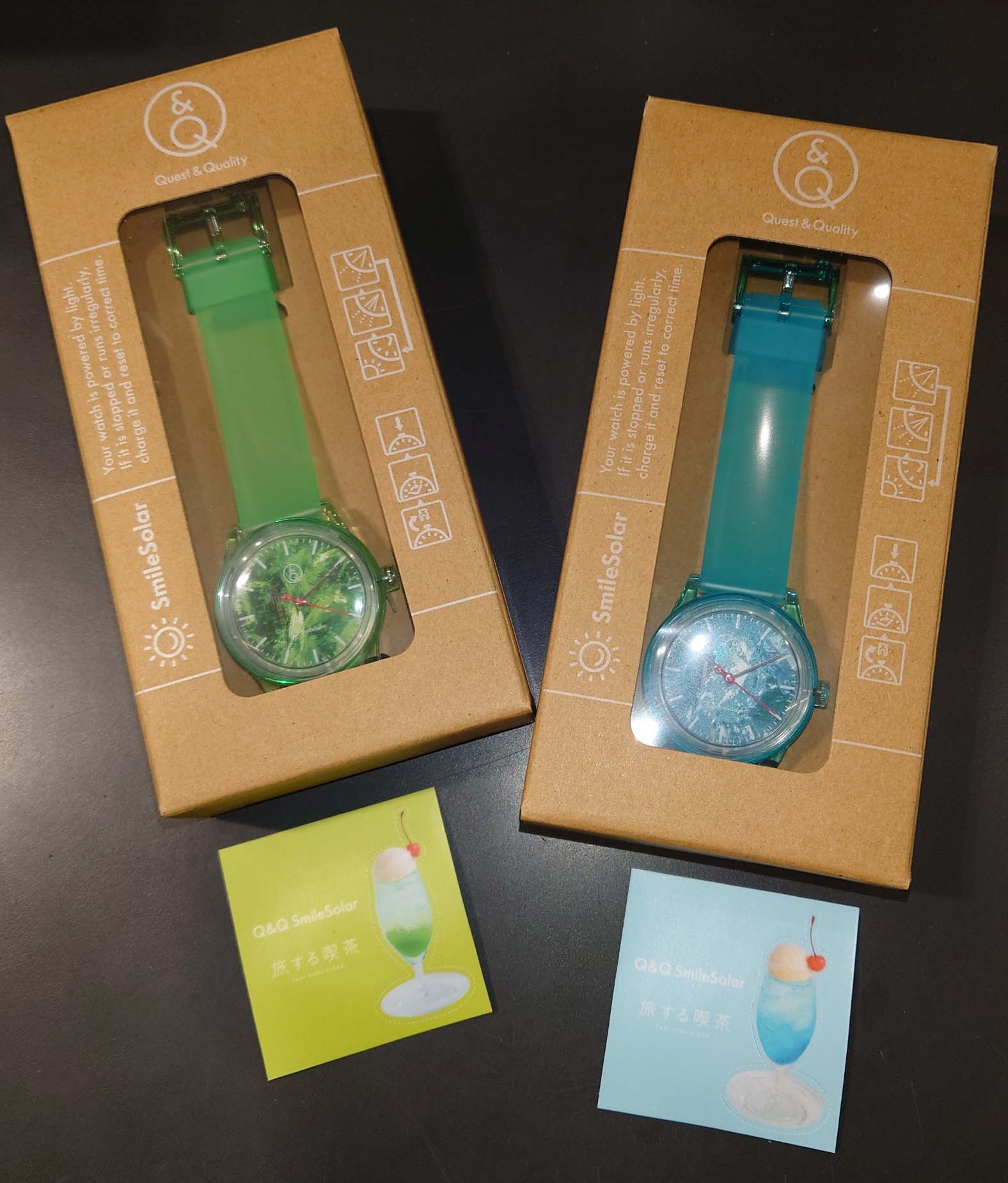 【浅凪/ブルー/新品未使用】Q&Q SmileSolar × 旅する喫茶 第2段 旅する喫茶 Collaboration 浅凪(あさなぎ) – Q&Q SmileSolar