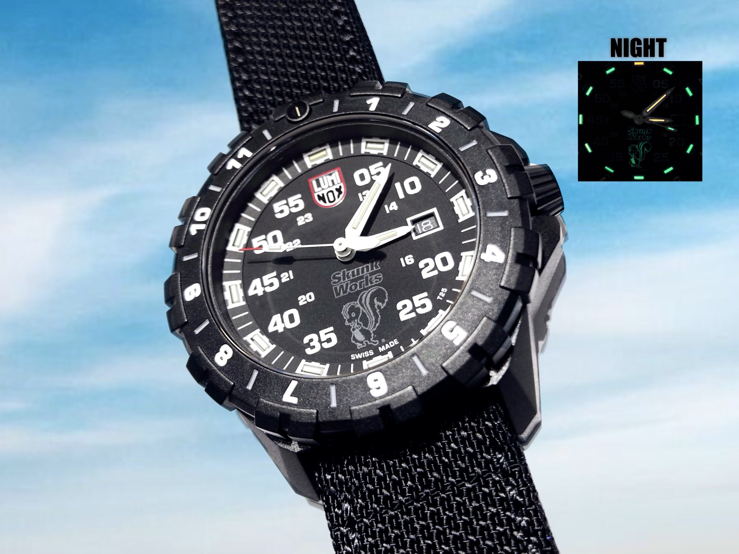 LUMINOX ブラック　【ジャンク品】 F-117 NIGHTHAWK™ x Skunk Works® 6440 SERIES Ref.6442