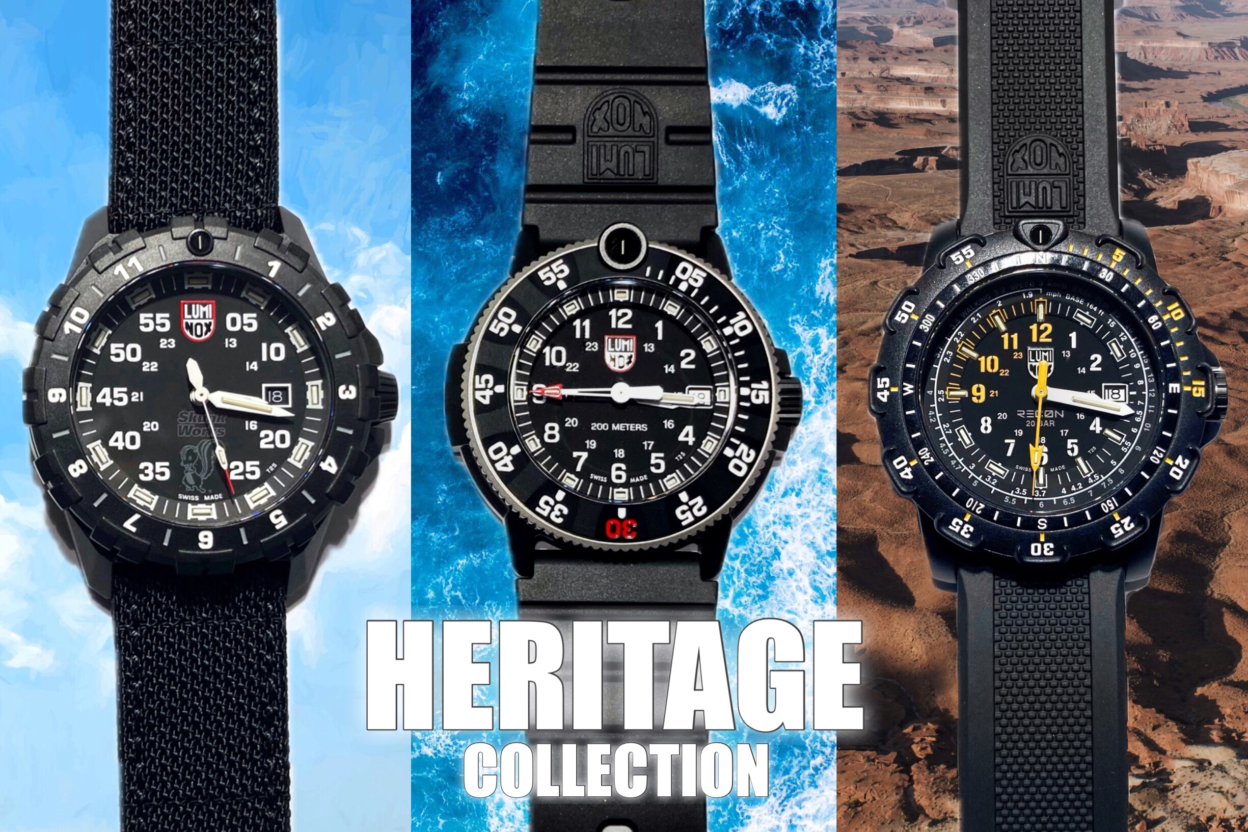 【ジャンク中古】日本限定 LUMINOX JET BLACK 漆黒 8400 Luminox』35周年記念モデル HERITAGE COLLECTION＋おまけ ㉟