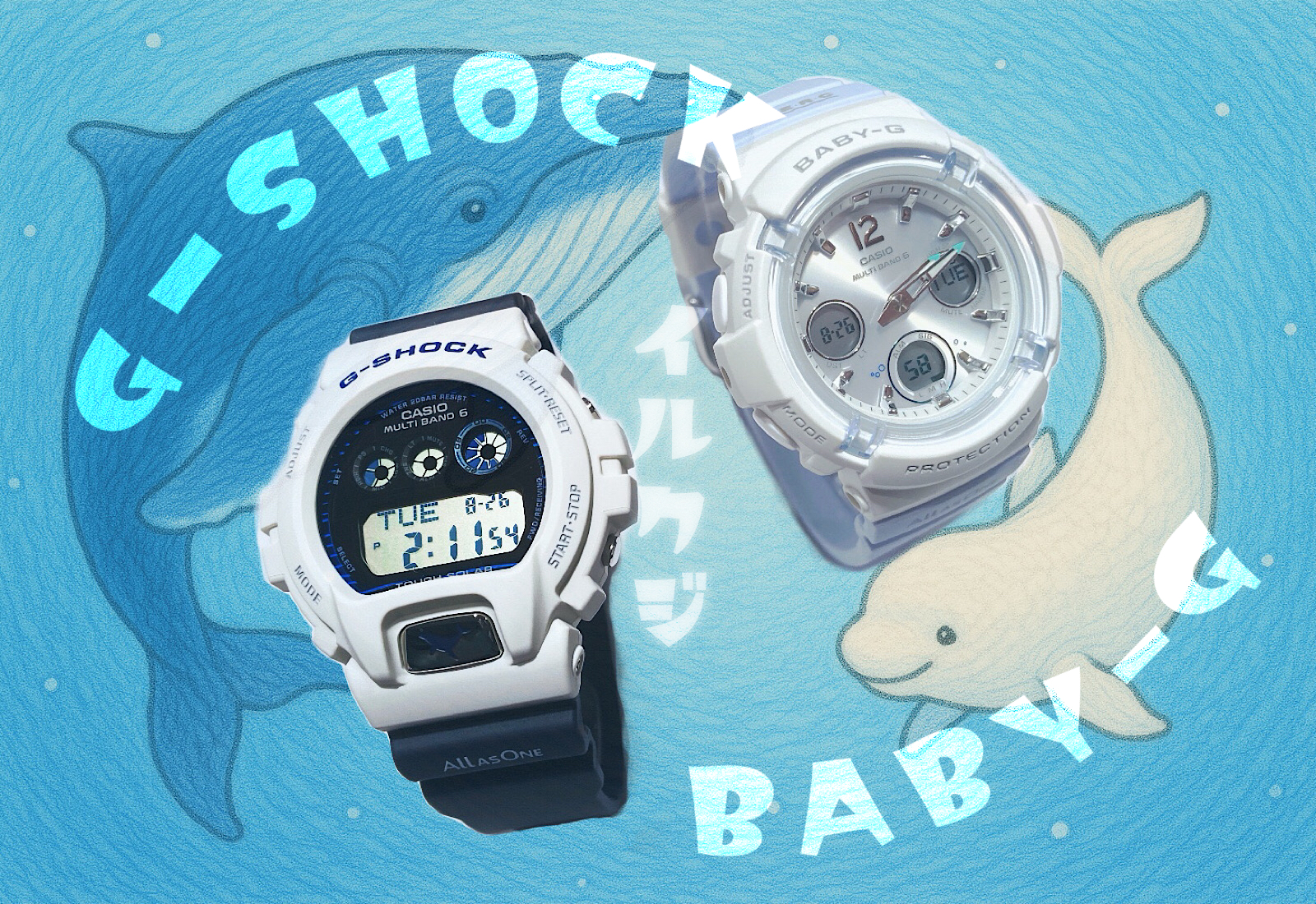 G-SHOCK & BABY-G』2025年のイルクジモデルはザトウクジラと