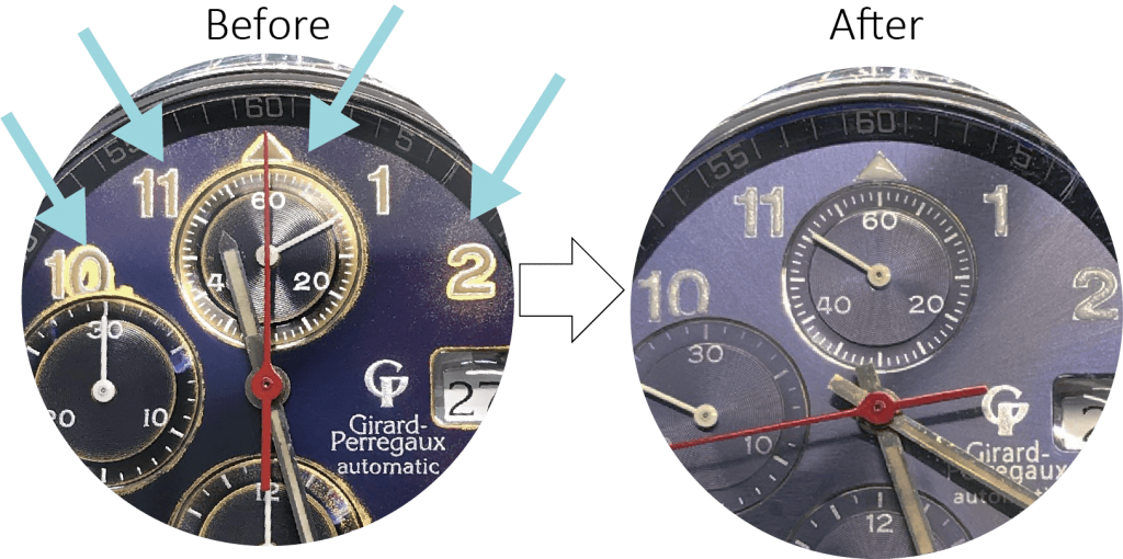ジラールペルゴ 文字盤変色 Ontime Move 修理工房併設のウォッチセレクトショップ ジラールペルゴ 文字盤変色 Ontime Move 修理工房併設のウォッチセレクトショップ